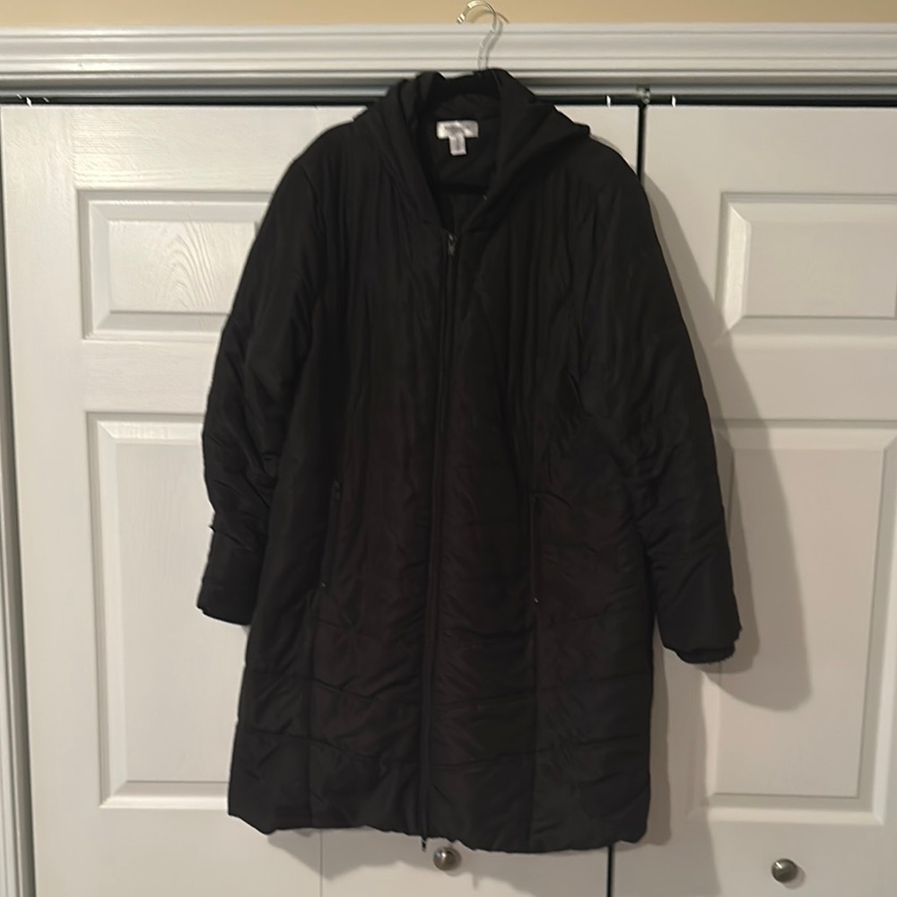 Motherhood Maternity Black Puffer Jacket